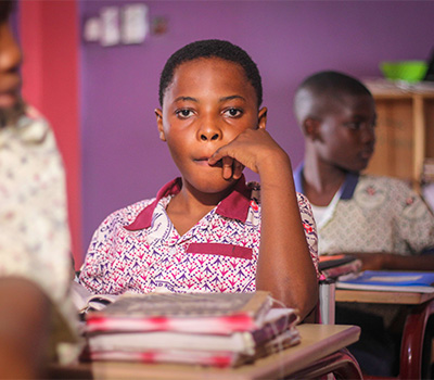 Photo of a student in candyland School